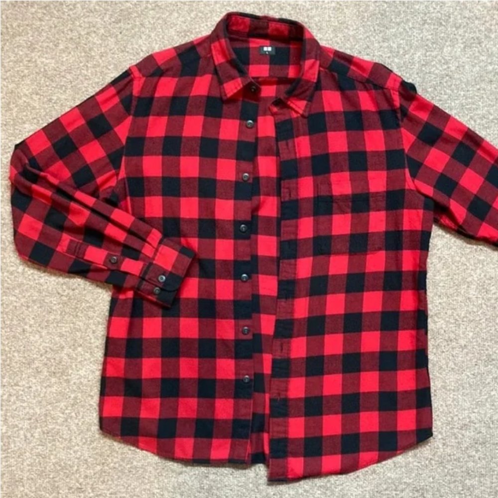 Uniqlo Plaid Button Up